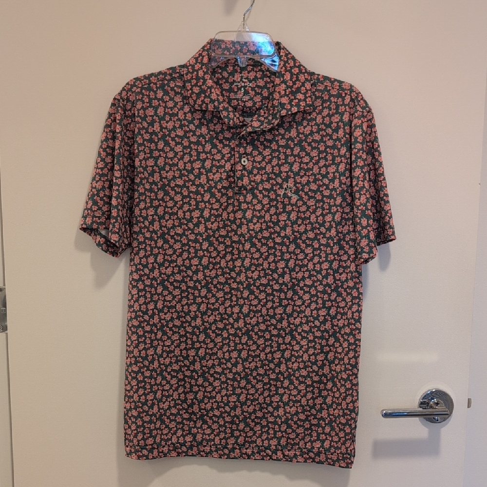 Rhoback Azalea Print Polo